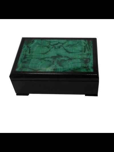 Шкатулка из малахита и долерита