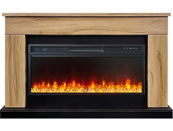 Каминокомплект Bergen (Разборный) - Дуб галифакс (Ширина 1370 мм) с очагом Vision 42 LED