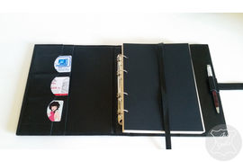 кожаный органайзер с гравировкой на обложке, именной ежедневник, ежедневник на заказ