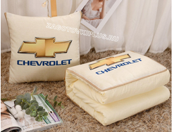 Подушка - одеяло с логотипом CHEVROLET