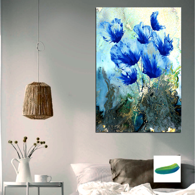 Картина «Синие цветы»  из коллекции «Цветы»