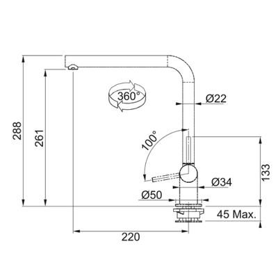 Смеситель Franke Neptune Style Window