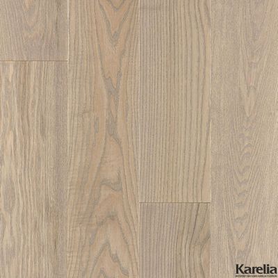 Паркетная доска Karelia Ясень 4 Story 138 Slate Grey 1-полосная матовый лак 2G с фаской толщина 14 мм 1.23 м2