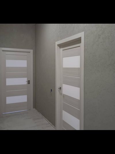 ТУЛЬСКИЕ ДВЕРИ. НЕАПОЛЬ 601. ДУБ ЖЕМЧУЖНЫЙ/ СТЕКЛО LACOBEL БЕЛЫЙ ЛАК