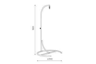 Подвесное кресло-гамак комплект со стойкой