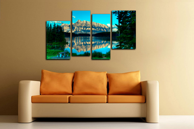 Модульная картина "Горы вдали"