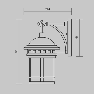Настенный светильник (бра) Salamanca, O031WL-01BR