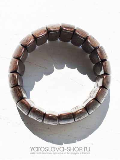 М-132. Браслет деревянный ноготки дуб.