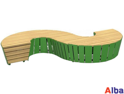 уличная скамейка без спинки для загородного дома