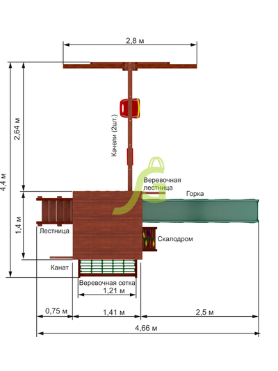 Детская площадка IgraGrad Панда Фани Gride