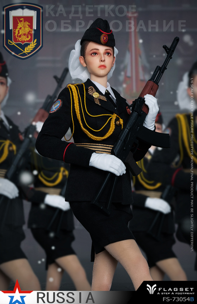 ПРЕДЗАКАЗ - Девушка-кадет - Коллекционная ФИГУРКА 1/6 Russian female soldiers Ninth Women's Military Academy (FS-73054B) - FLAGSET ?ЦЕНА: 18900 РУБ.?