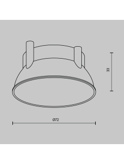 Декоративная рамка-отражатель для светильников серии Alfa LED белый, Ring12-15W-RD-W