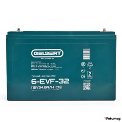 Тяговый аккумулятор Gelbert 6-EVF-32 (12V34.6A/H C5)