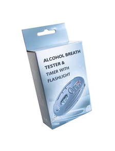 Алкотестер-брелок ALCOHOL BREATH TESTER AND TIMER WITH FLASHLIGHT