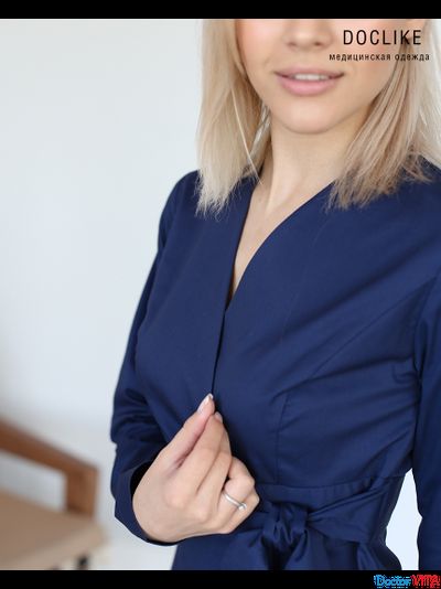 БЛУЗА DOCLIKE DL415 синяя