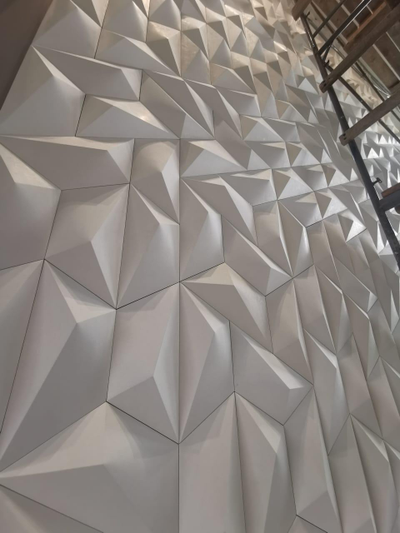 Гипсовая 3D панель "Трапеция" (монтаж в Новосибирске)