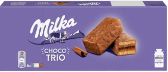 Шоколадный бисквит Milka Choco Trio