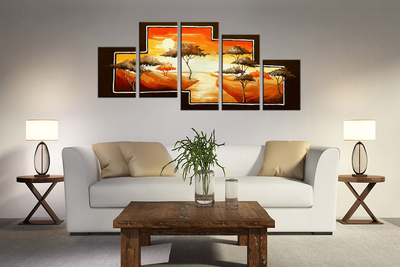 Модульная картина "Дорога к солнцу"