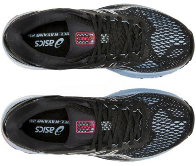 Asics Gel Kayano 26 Черные с голубым
