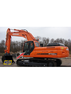 Стекло дверное нижнее левое на Doosan DX190LCA, Doosan DX225LCA, Doosan DX300LCA