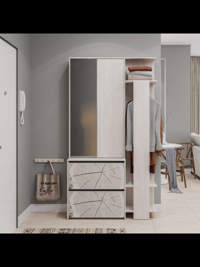 Россо ПР-05 прихожая Белый Ясень