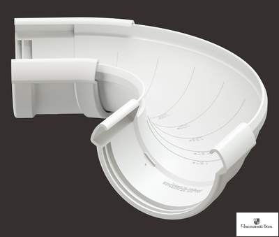 Угловой элемент желоба регулируемый LUX