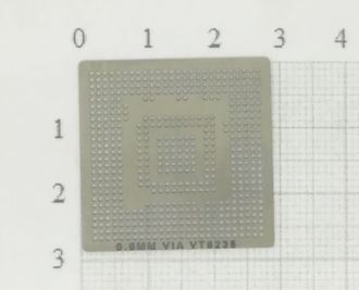 Трафарет BGA для реболлинга чипов VIA VT8235 0.6мм.