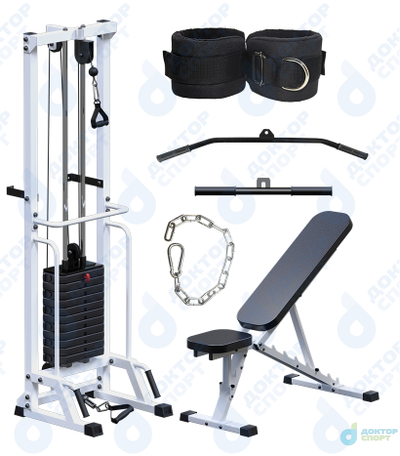 "Тонус" 60/80/100 кг со скамьей (опция: с турником)