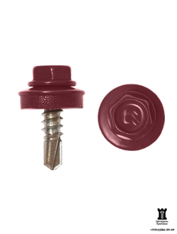 5.5х19 Кровельные саморезы RAL 3005 (250 шт)