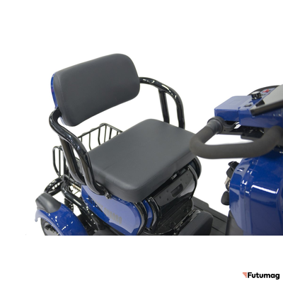 Электроскутер четырехколесный Rutrike Квадро синий