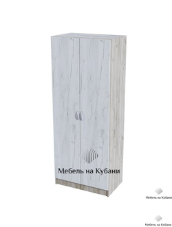 Бася (Басса) ШК 556 шкаф комбинированный Крафт белый/Крафт серый