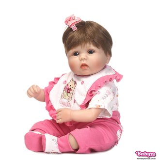 Кукла реборн — девочка "Любаша" 45 см