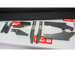 Пороги подножки "Classik Black" 1450 мм для Lada NIVA I TRAVEL 2020-