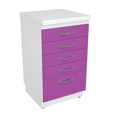 Тумба металлическая с ящиками на подиуме ТМЯ-5.0