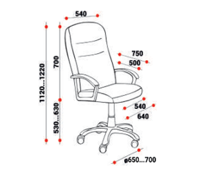 Кресло Фабрикант Атлант (кожа SC, WD)