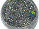 Блёстки Серебро глиттер Holographic Silver Голография 0,4 мм вес 10 г