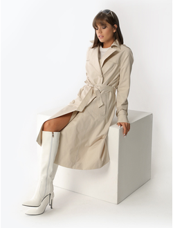 Плащ Арт 22122 - бежевый