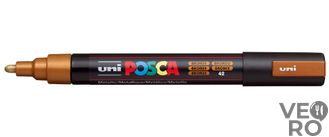 Акриловый Маркер Uni POSCA PC-5M 1,8-2,5мм, овальный наконечник, бронзовый