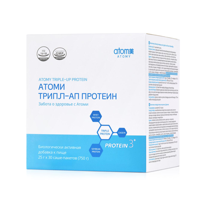 Упаковка протеинового комплекса Атоми Трипл-ап