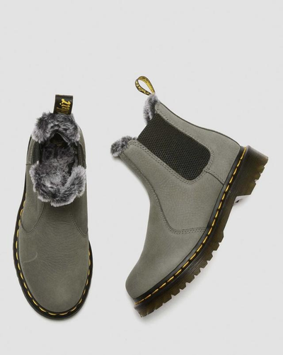 Ботинки Dr Martens 2976 Chelsea Leonore Nickel Grey зимние
