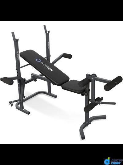 OXYGEN FITNESS AKRON Скамья силовая черная