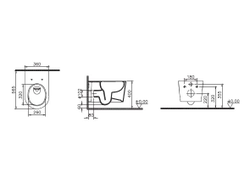 Инновационный безободковый унитаз, белый, с ламинарным потоком VitrA Nest, 7870B403-0075