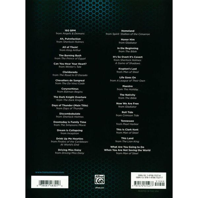 Hans Zimmer Collection: Piano Solo & Piano/Vocal