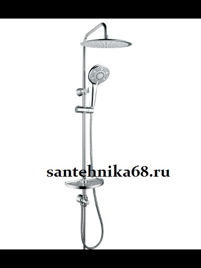 Душевой гарнитур Тропический душ + лейка 5 поз Lemark Лемарк LM8802C