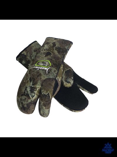 Рукавицы неопреновые 7мм Marlin NORD camo 3х-палые ОП р.M