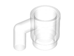 Minifigure, Utensil Cup, Trans-Clear (3899 / 389910 / 6238856 / 626440)