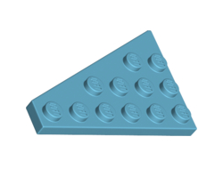 Wedge, Plate 6 x 4 Right, Medium Azure (48205 / 6342564)
