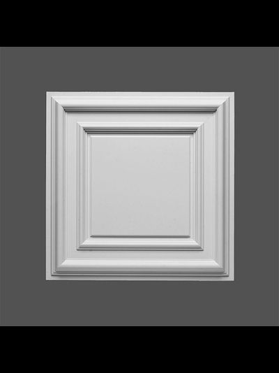 Кессон из полиуретана с гладким профилем Orac Decor Luxxus  F30 ширина: 60,5 см, длина: 60,5 см