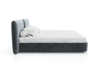 Кровать "Лема" серого цвета