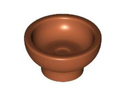 Minifigure, Utensil Bowl, Dark Orange (34172 6420470 6474229)